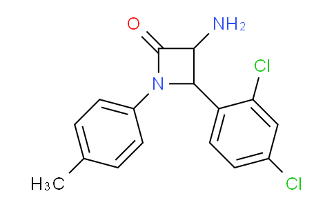 CAS No. 1291487-81-4, 3-Amino-4-(2,4-dichlorophenyl)-1-(p-tolyl)azetidin-2-one