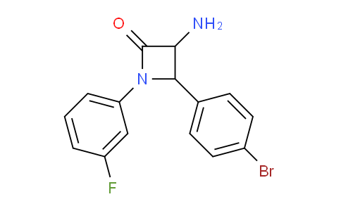 CAS No. 1291487-84-7, 3-Amino-4-(4-bromophenyl)-1-(3-fluorophenyl)azetidin-2-one