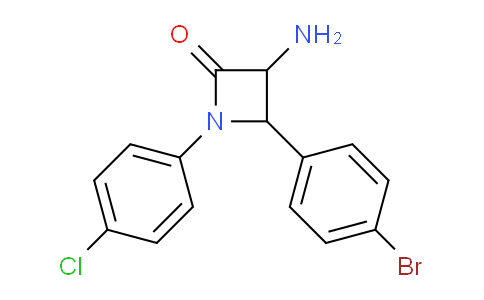CAS No. 1291487-85-8, 3-Amino-4-(4-bromophenyl)-1-(4-chlorophenyl)azetidin-2-one