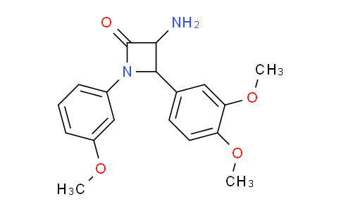 CAS No. 1291487-87-0, 3-Amino-4-(3,4-dimethoxyphenyl)-1-(3-methoxyphenyl)azetidin-2-one