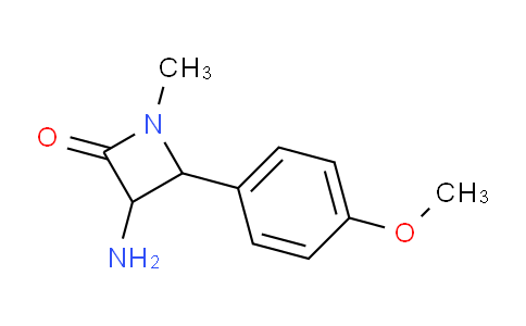CAS No. 1291487-88-1, 3-Amino-4-(4-methoxyphenyl)-1-methylazetidin-2-one