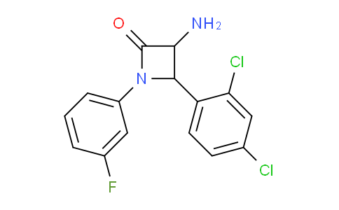 CAS No. 1291487-94-9, 3-Amino-4-(2,4-dichlorophenyl)-1-(3-fluorophenyl)azetidin-2-one
