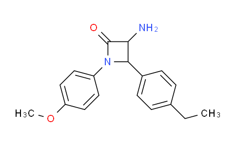 CAS No. 1291487-97-2, 3-Amino-4-(4-ethylphenyl)-1-(4-methoxyphenyl)azetidin-2-one