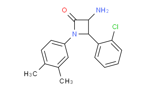 CAS No. 1291487-99-4, 3-Amino-4-(2-chlorophenyl)-1-(3,4-dimethylphenyl)azetidin-2-one