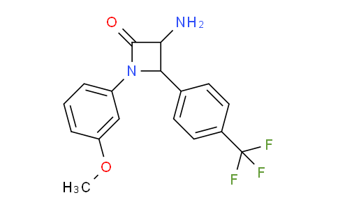 MC719984 | 1291488-00-0 | 3-Amino-1-(3-methoxyphenyl)-4-(4-(trifluoromethyl)phenyl)azetidin-2-one