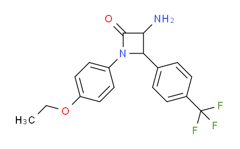 CAS No. 1291488-01-1, 3-Amino-1-(4-ethoxyphenyl)-4-(4-(trifluoromethyl)phenyl)azetidin-2-one