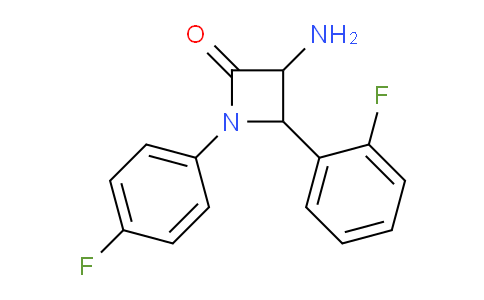 CAS No. 1291488-02-2, 3-Amino-4-(2-fluorophenyl)-1-(4-fluorophenyl)azetidin-2-one