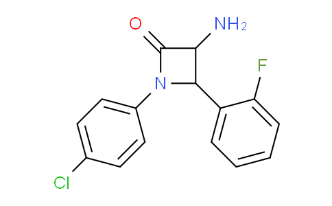 CAS No. 1291488-09-9, 3-Amino-1-(4-chlorophenyl)-4-(2-fluorophenyl)azetidin-2-one