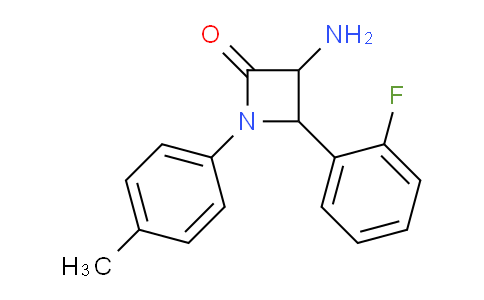 CAS No. 1291488-21-5, 3-Amino-4-(2-fluorophenyl)-1-(p-tolyl)azetidin-2-one
