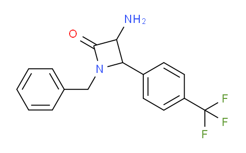 CAS No. 1291488-25-9, 3-Amino-1-benzyl-4-(4-(trifluoromethyl)phenyl)azetidin-2-one