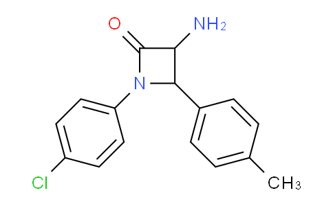CAS No. 1291488-29-3, 3-Amino-1-(4-chlorophenyl)-4-(p-tolyl)azetidin-2-one