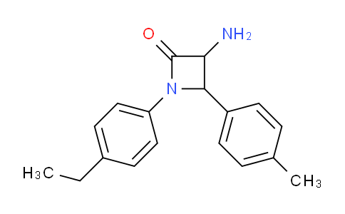 CAS No. 1291488-32-8, 3-Amino-1-(4-ethylphenyl)-4-(p-tolyl)azetidin-2-one
