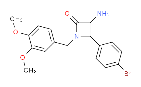 CAS No. 1291488-44-2, 3-Amino-4-(4-bromophenyl)-1-(3,4-dimethoxybenzyl)azetidin-2-one