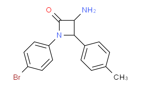 CAS No. 1291488-45-3, 3-Amino-1-(4-bromophenyl)-4-(p-tolyl)azetidin-2-one