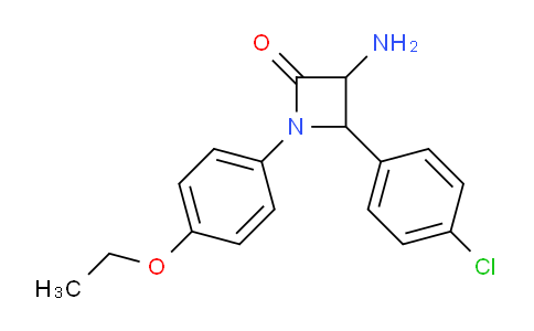 CAS No. 1291488-49-7, 3-Amino-4-(4-chlorophenyl)-1-(4-ethoxyphenyl)azetidin-2-one