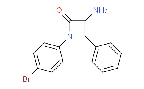 CAS No. 1291488-50-0, 3-Amino-1-(4-bromophenyl)-4-phenylazetidin-2-one