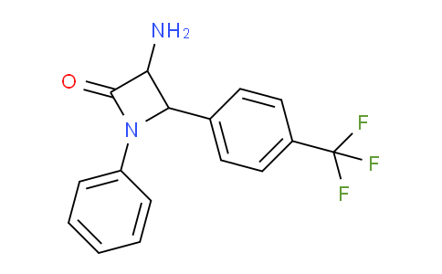 CAS No. 1291488-54-4, 3-Amino-1-phenyl-4-(4-(trifluoromethyl)phenyl)azetidin-2-one