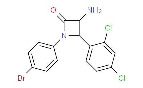 CAS No. 1291488-56-6, 3-Amino-1-(4-bromophenyl)-4-(2,4-dichlorophenyl)azetidin-2-one