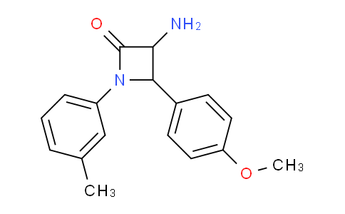 CAS No. 1291488-60-2, 3-Amino-4-(4-methoxyphenyl)-1-(m-tolyl)azetidin-2-one