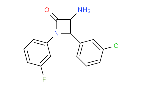 CAS No. 1291488-63-5, 3-Amino-4-(3-chlorophenyl)-1-(3-fluorophenyl)azetidin-2-one
