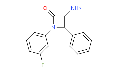 CAS No. 1291488-74-8, 3-Amino-1-(3-fluorophenyl)-4-phenylazetidin-2-one