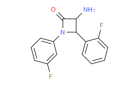 CAS No. 1291488-81-7, 3-Amino-4-(2-fluorophenyl)-1-(3-fluorophenyl)azetidin-2-one