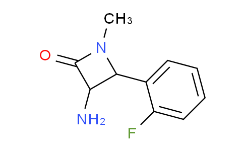 CAS No. 1291488-88-4, 3-Amino-4-(2-fluorophenyl)-1-methylazetidin-2-one