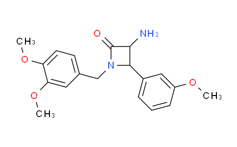 CAS No. 1291489-02-5, 3-Amino-1-(3,4-dimethoxybenzyl)-4-(3-methoxyphenyl)azetidin-2-one