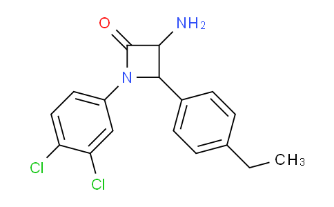 CAS No. 1291489-20-7, 3-Amino-1-(3,4-dichlorophenyl)-4-(4-ethylphenyl)azetidin-2-one