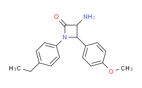 CAS No. 1291489-21-8, 3-Amino-1-(4-ethylphenyl)-4-(4-methoxyphenyl)azetidin-2-one