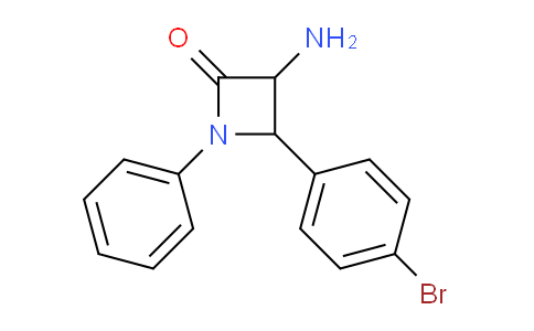 CAS No. 1291489-29-6, 3-Amino-4-(4-bromophenyl)-1-phenylazetidin-2-one