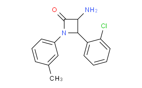 CAS No. 1291489-36-5, 3-Amino-4-(2-chlorophenyl)-1-(m-tolyl)azetidin-2-one