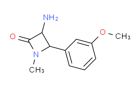 CAS No. 1291489-38-7, 3-Amino-4-(3-methoxyphenyl)-1-methylazetidin-2-one