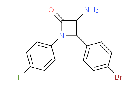 CAS No. 1291489-54-7, 3-Amino-4-(4-bromophenyl)-1-(4-fluorophenyl)azetidin-2-one