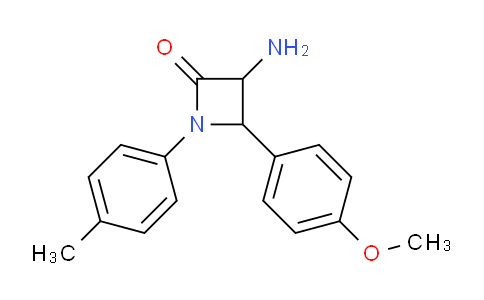 CAS No. 1291489-70-7, 3-Amino-4-(4-methoxyphenyl)-1-(p-tolyl)azetidin-2-one