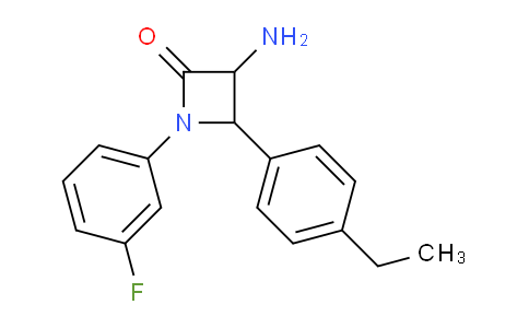 CAS No. 1291489-76-3, 3-Amino-4-(4-ethylphenyl)-1-(3-fluorophenyl)azetidin-2-one