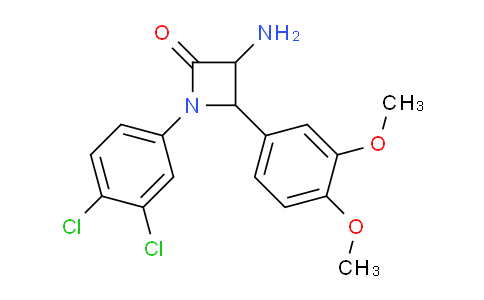 CAS No. 1291489-91-2, 3-Amino-1-(3,4-dichlorophenyl)-4-(3,4-dimethoxyphenyl)azetidin-2-one