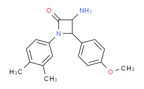 CAS No. 1291490-05-5, 3-Amino-1-(3,4-dimethylphenyl)-4-(4-methoxyphenyl)azetidin-2-one
