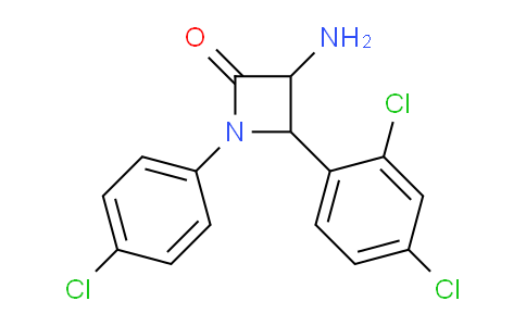 CAS No. 1291490-10-2, 3-Amino-1-(4-chlorophenyl)-4-(2,4-dichlorophenyl)azetidin-2-one