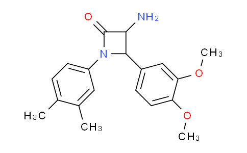 CAS No. 1291490-11-3, 3-Amino-4-(3,4-dimethoxyphenyl)-1-(3,4-dimethylphenyl)azetidin-2-one