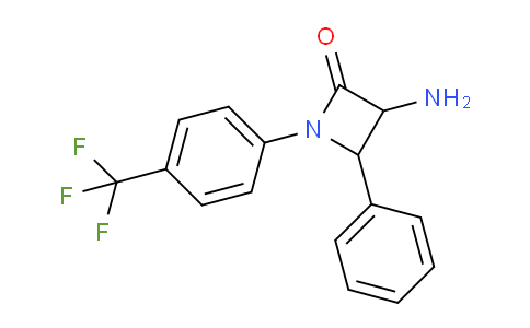 CAS No. 1291490-16-8, 3-Amino-4-phenyl-1-(4-(trifluoromethyl)phenyl)azetidin-2-one