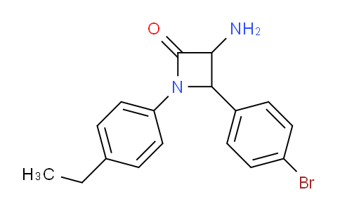 CAS No. 1291490-17-9, 3-Amino-4-(4-bromophenyl)-1-(4-ethylphenyl)azetidin-2-one