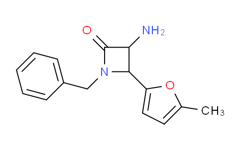 CAS No. 1291490-30-6, 3-Amino-1-benzyl-4-(5-methylfuran-2-yl)azetidin-2-one