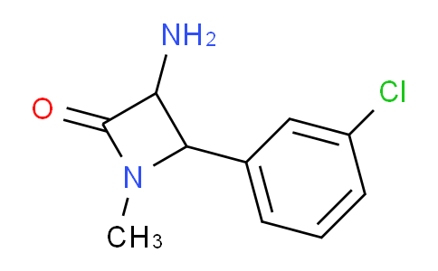 CAS No. 1291490-34-0, 3-Amino-4-(3-chlorophenyl)-1-methylazetidin-2-one