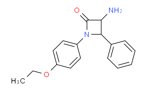 CAS No. 1291490-49-7, 3-Amino-1-(4-ethoxyphenyl)-4-phenylazetidin-2-one