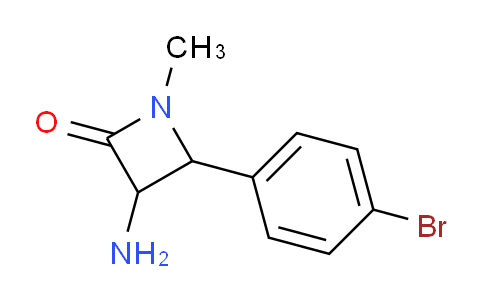 CAS No. 1291490-66-8, 3-Amino-4-(4-bromophenyl)-1-methylazetidin-2-one