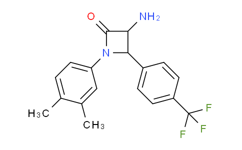 CAS No. 1291490-73-7, 3-Amino-1-(3,4-dimethylphenyl)-4-(4-(trifluoromethyl)phenyl)azetidin-2-one