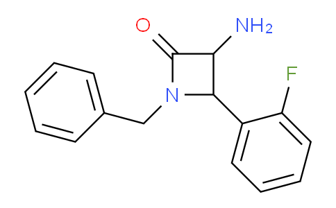 CAS No. 1291491-03-6, 3-Amino-1-benzyl-4-(2-fluorophenyl)azetidin-2-one