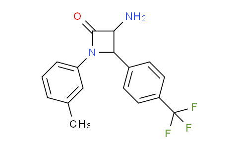 CAS No. 1291491-27-4, 3-Amino-1-(m-tolyl)-4-(4-(trifluoromethyl)phenyl)azetidin-2-one