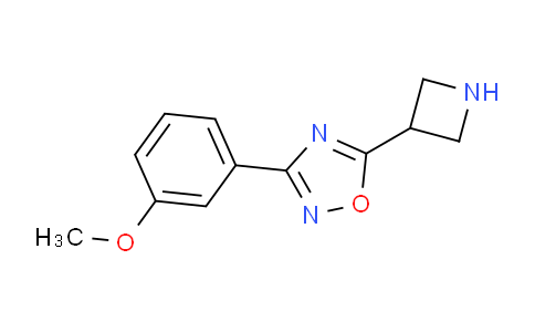 CAS No. 1539502-98-1, 5-(Azetidin-3-yl)-3-(3-methoxyphenyl)-1,2,4-oxadiazole